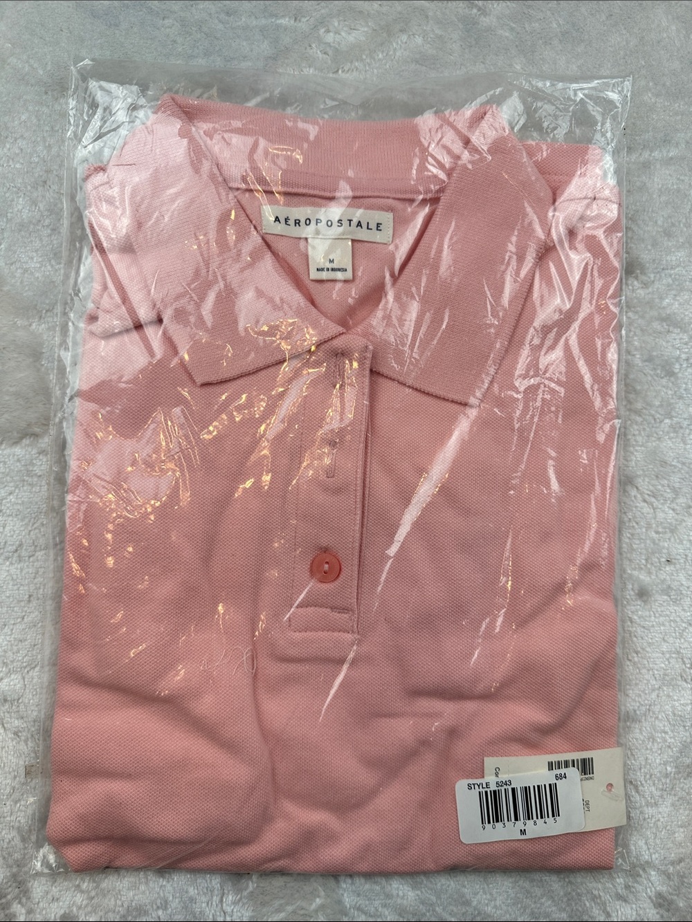 Aeropostale Size M Pink Short Sleeve Polo Tee NWT | Workwear | Uniform
